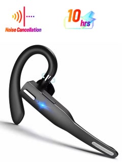 Bluetooth Headset Handsfree Wireless Earpiece for Mobile Phone V5.1 with Microphone Noise Cancelling 10H Talking Time Headphone Earphone Business Driving