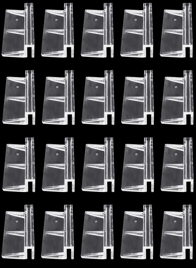 Weilan 20 Pieces Aquarium Lid Clips 5mm for Rimless Aquarium Acrylic Fish Tank Glass Cover Clip Support Holder - Image 1
