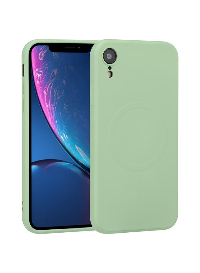 S-TOP Case For iPhone XR Liquid Silicone Full Coverage Shockproof Magsafe Phone Case - Image 1