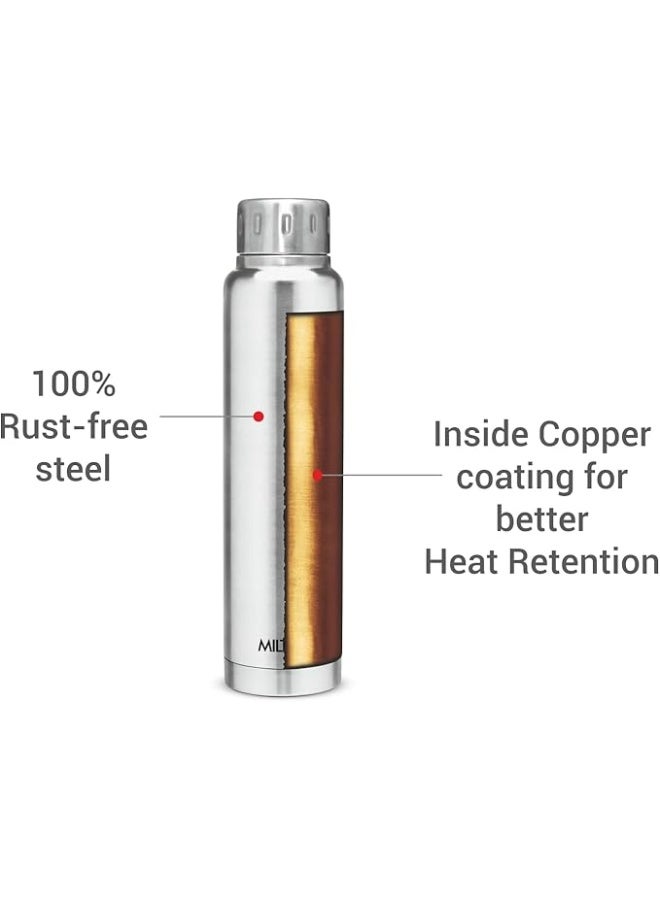 Milton 750ml Stainless Steel Water Bottle – Small Vacuum Insulated Flask Keeps Drinks Hot or Cold for 24 Hours, Leakproof Metal Flask for Travel, Office, Gym & School – Elfin - Image 4