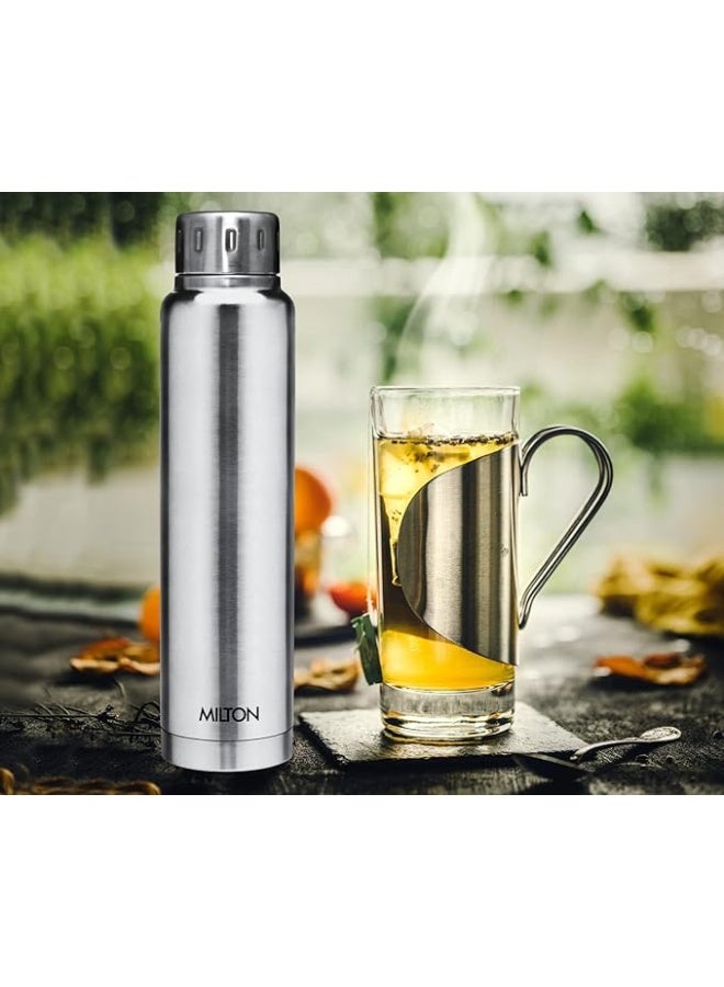 Milton 750ml Stainless Steel Water Bottle – Small Vacuum Insulated Flask Keeps Drinks Hot or Cold for 24 Hours, Leakproof Metal Flask for Travel, Office, Gym & School – Elfin - Image 2