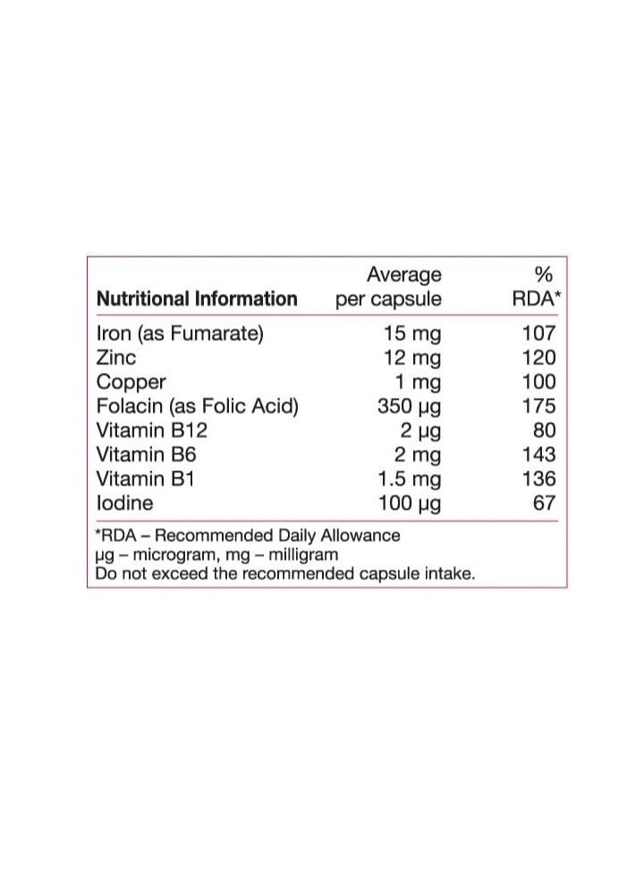 Feroglobin B12 With Iron 30 Capsules - view 2