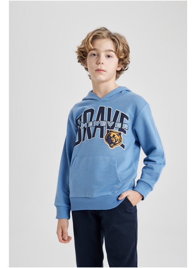 DeFacto Boy Regular Fit Hooded Long Sleeve Knitted Set - 2 Pack  - Image 2