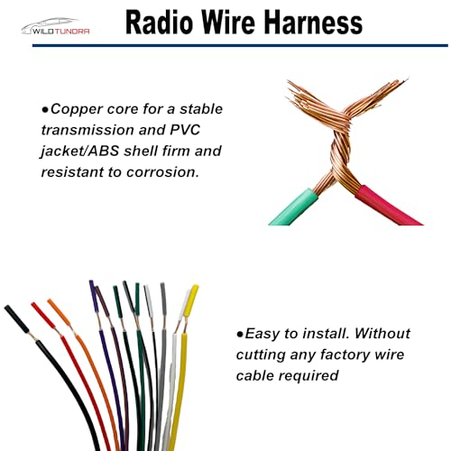 WildTundra 20 Pin Radio Wiring Harness Replacement for Toyota(2000-2006) 4Runner Avalon Camry with JBL Amplifier, Car Stereo Speaker and Power Cable fit for Double/Single Din Stereo Head Unit - Image 5