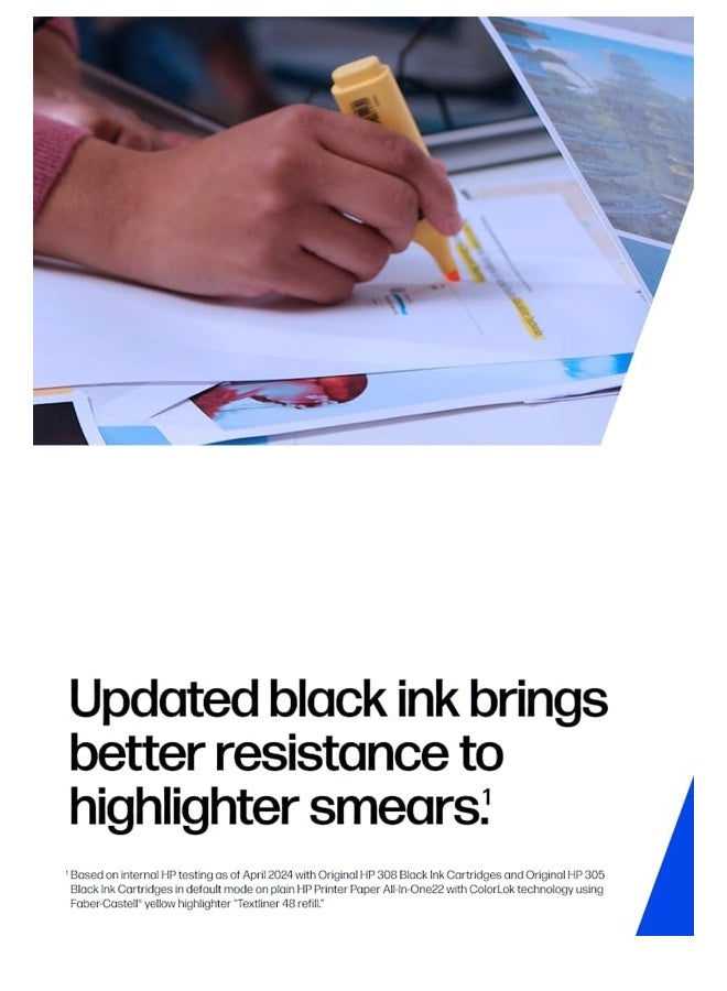 HP 37 Original Black & Tri-Color Ultra Ink Advantage Cartridge set for HP DeskJet Ink Advantage Ultra 5127 5827 All-in-One Printers Black 7FP45AE / Tri-Color 7FP44AE - Image 4