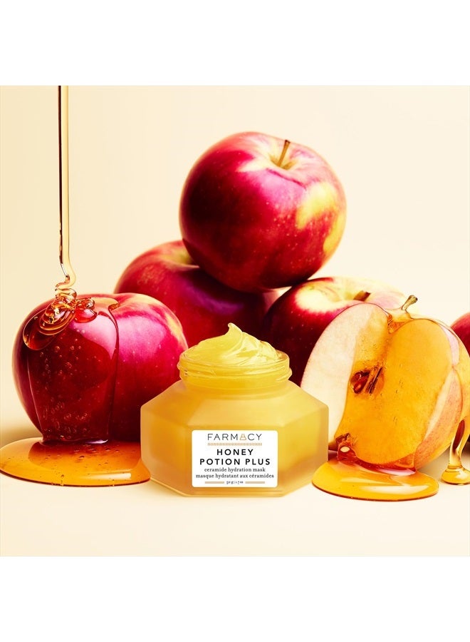 FARMACY Hydrating Face Mask - Honey Potion Plus Nourishing Skincare Facial Mask with Niacinamide, Ceramides + Pro-Vitamin B5 to Protect + Replenish Moisture Barrier (50g)  - Image 2