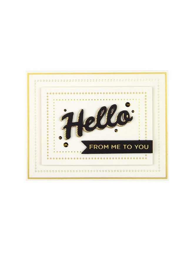 Spellbinders Papercrafts Inc Glp156 Hot Foil Plate Sentiments Metal - Image 2