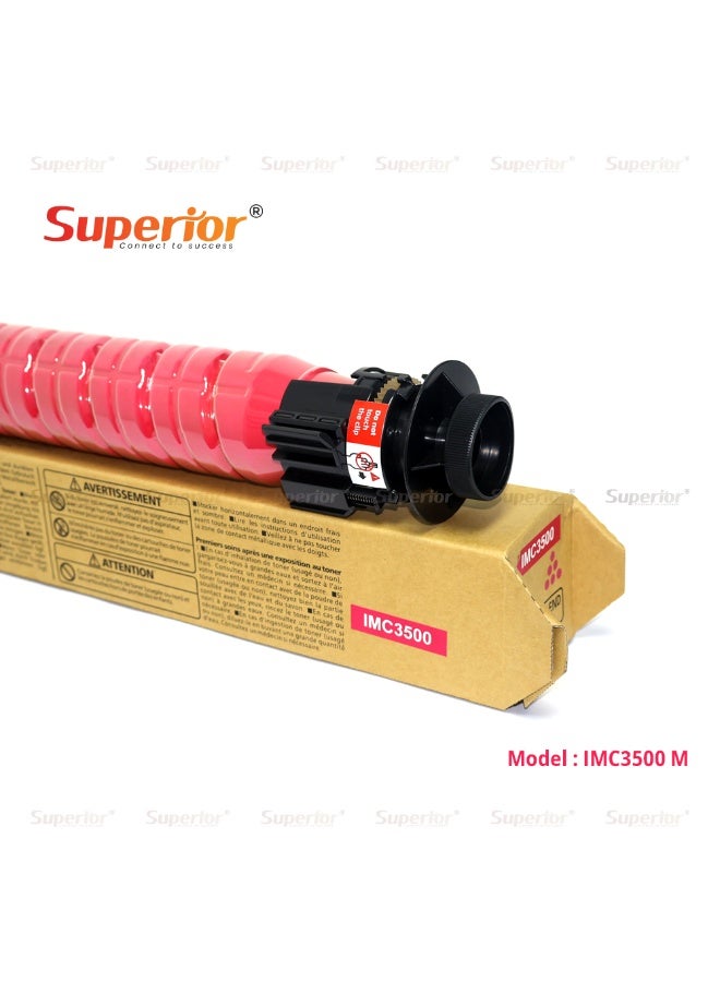 SOS Superior Premium Compatible Ricoh IMC3500 Magenta Toner Cartridge – High Yield – Suitable for Ricoh IMC3500 / IMC4500 / IMC5500 / IMC6000 - Image 1