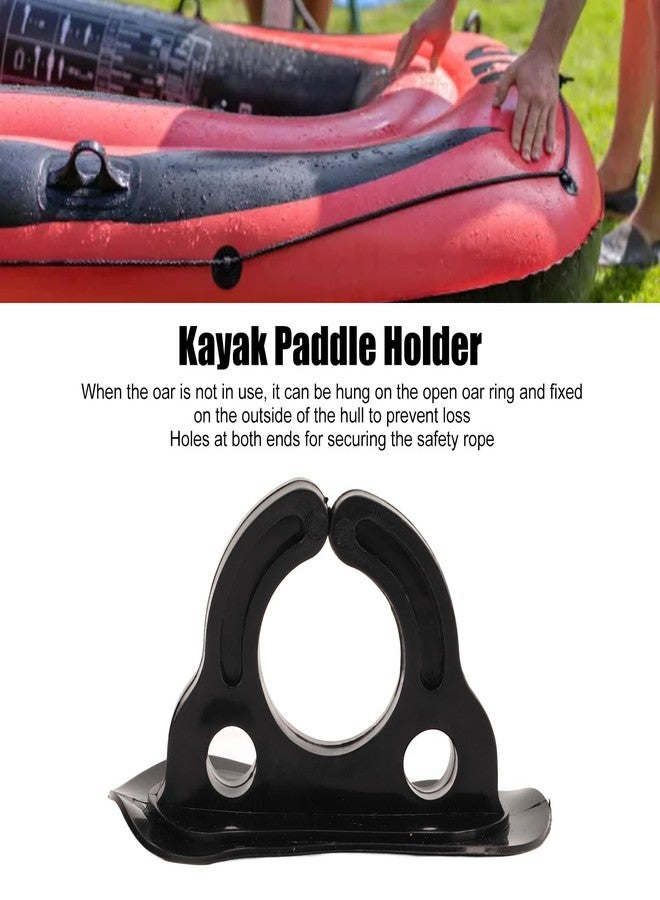 Buachois 4 Pcs Inflatable Boat Paddle Clips, Kayak Paddle Holder Clip Accessories, Kayak Paddle Keeper for Rubber Boats, Inflatable Boats - Image 2