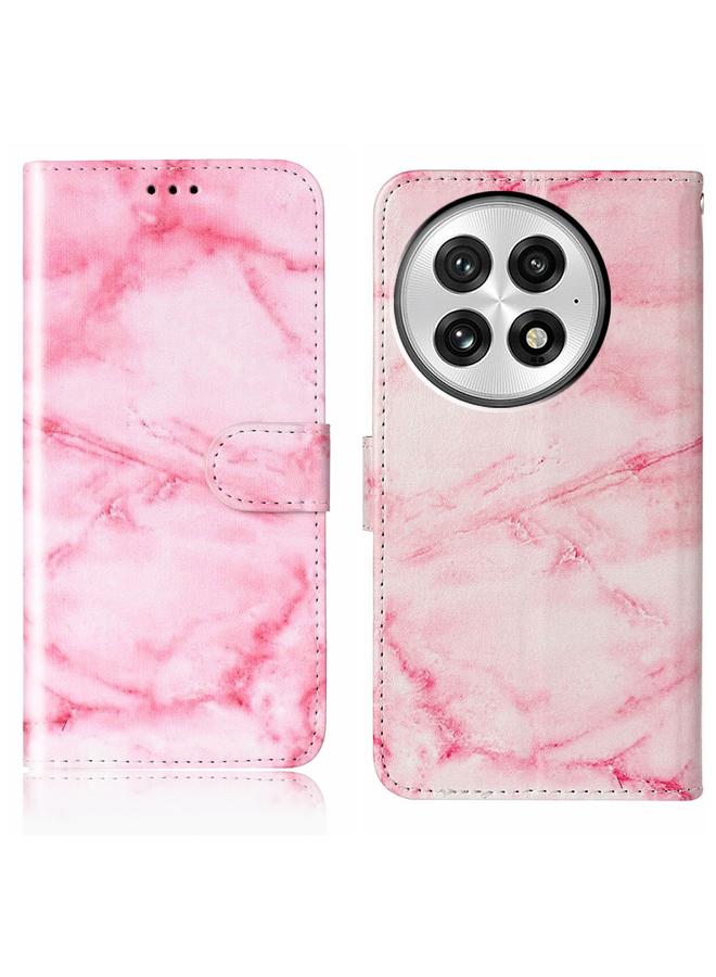 S-TOP Case For OnePlus 13 Colored Drawing Marble Pattern Leather Phone Case - Image 1