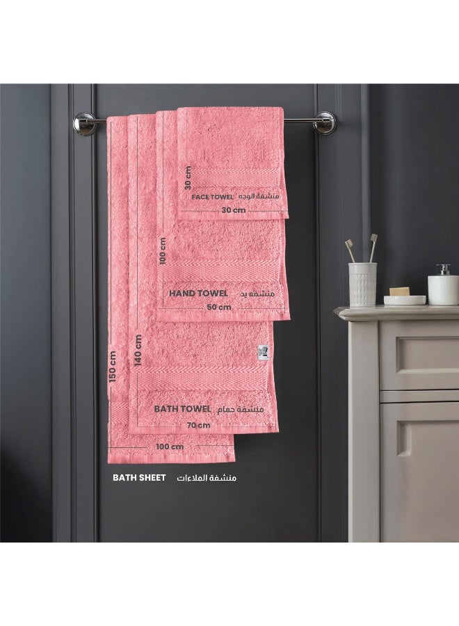 Rest 1Pc Bath Towel 100% Cotton 70X140 Cm , 27X55 Inches Extra Large Dusty Pink 1Pc Bath Towel Soft And High Absorbent Super Soft Quality Towel  - Image 2