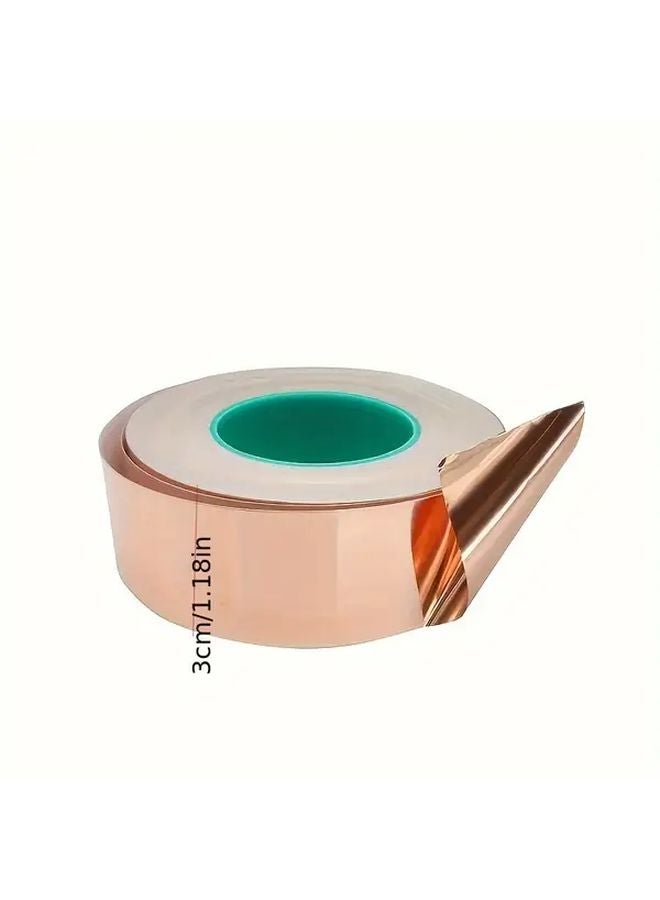 Double Sided Conductive Copper Foil Tape 30mm x 787 Inch For EMI Shielding And Electrical Repairs - Image 1