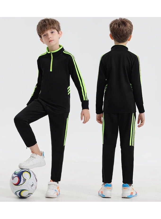 KUYING Children's Basketball Training Suit With Long Sleeves  - Image 1