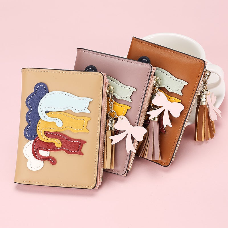 Multifunctional Solid Color PU Leather Wallet, RFID Blocking Design Portable Daily Storage Purse for Cards Cash Coin Business Use - Image 3