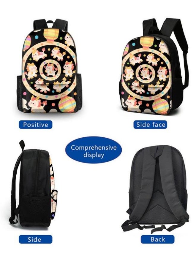 Bright Li Fire is a popular new interesting cartoon, fashionable and practical bag three-piece set (students, children, friends' outings, mountain climbing sports, etc. can be used) - 99 - Image 3