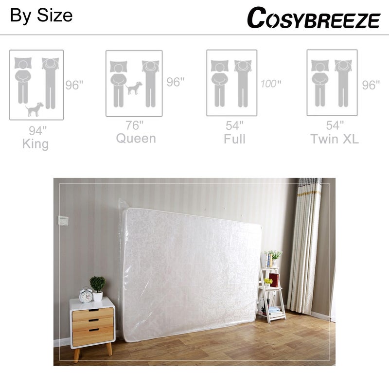 Cosybreeze [2-Pack] Mattress Bag for Moving  Mattress Storage Bag Full Size  4 Mil Mattress Moving Bag - Super Thick Heavy Duty Waterproof Mattress Protector Storage and Disposal - 54 x 96 Inch  - Image 5