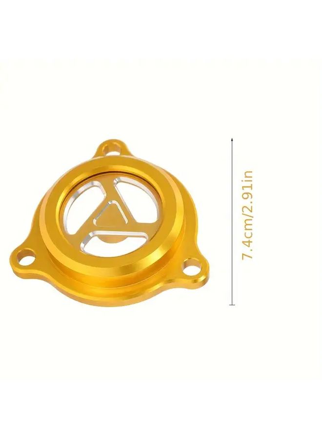 CNC Engine Oil Filter Cover Cap Golden Color For Suzuki DRZ400 DRZ400E DRZ400S DRZ400SM DRZ400SL DRZ400SML DRZ400SMM LTZ400 LTZ400Z LTZ400L LTZ400ZL LTR450 LTR450Z Dirt Bike 2003 2004 2005 2006 2007 2008 2009 2011 2012 2013 2014 2015 2016 2017 2018 2019 2021 2022 2023 2024 - Image 2