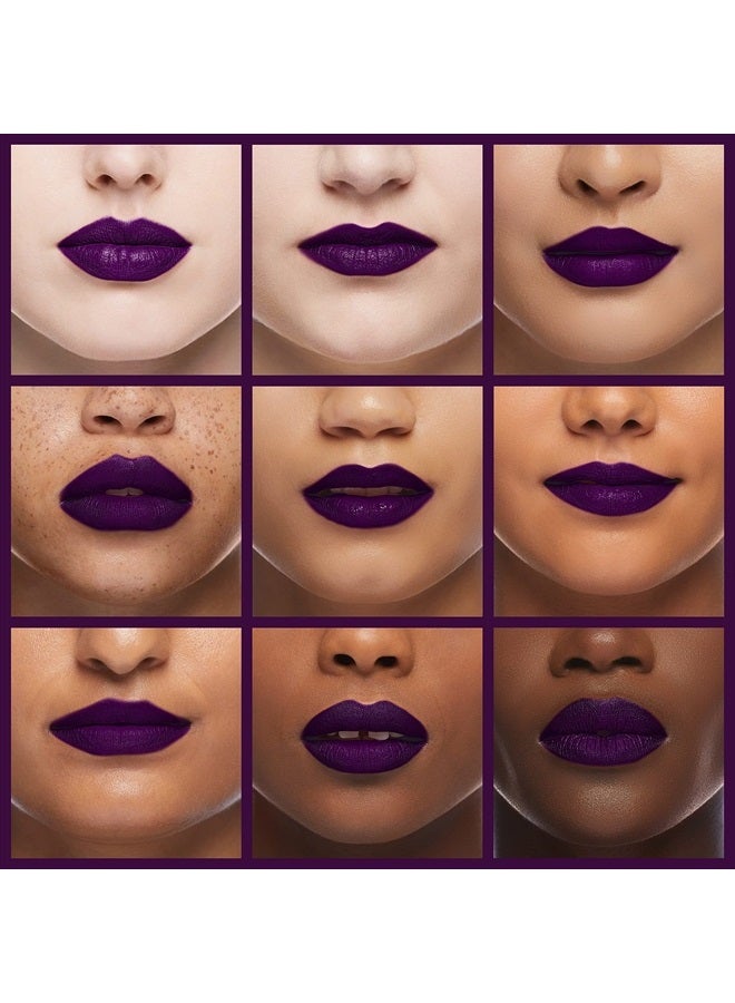 AMY'S DIARY 2Pcs Dark Purple Lip Liner and Lipstick Matte Makeup Set,Darkest Eggplant Plum Lipstick 24H with Lip Liner Set Matt Liquid Long Lasting Mate Dark Plum Dark Berry Lipstick (#20) - Image 4