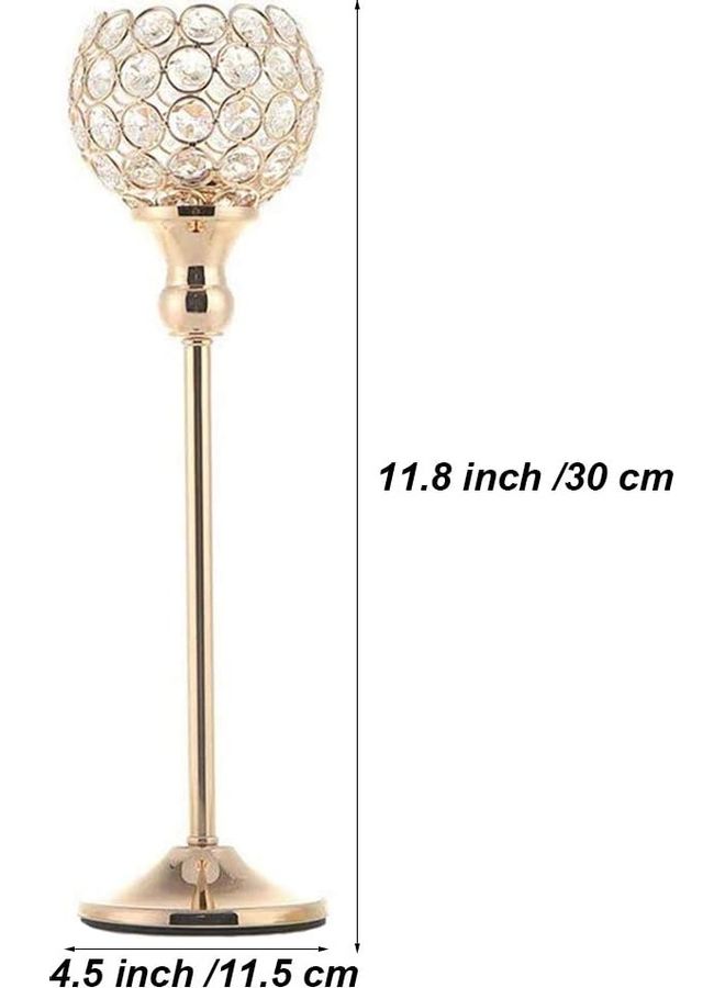 Set of 2 Multicoloured Candle Holders Size One - Image 2