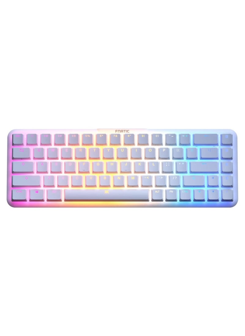 Fnatic - Fnatic Gear STREAK65 LP Gaming Keyboard White - Image 1