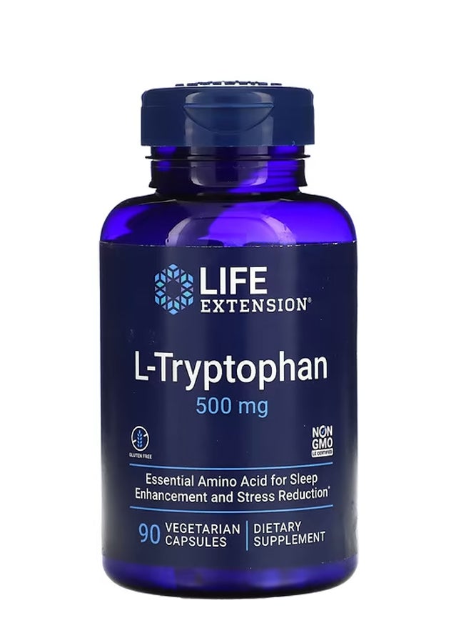 ل-تريبتوفان 500 ملجم 90 كبسولة نباتية