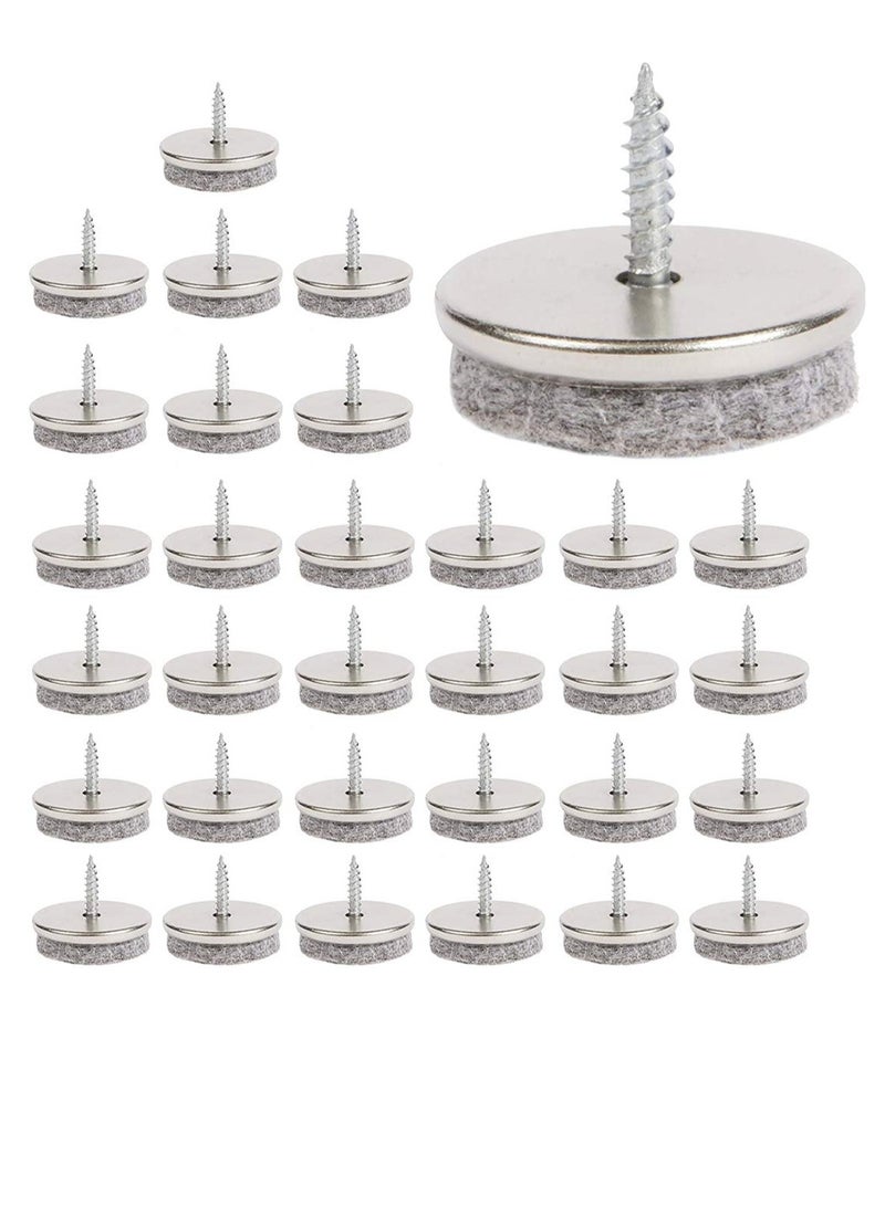Excefore Furniture Felt Pads, Furniture Pads with Easy Screw Installation are Ideal Floor Protector Pads  - Image 1
