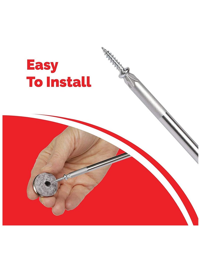 Excefore Furniture Felt Pads, Furniture Pads with Easy Screw Installation are Ideal Floor Protector Pads  - Image 5