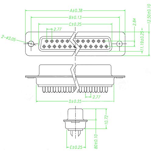 Futheda 10PCS Computer DB9 Female Connector Adapter Solder Type 9 Pin D-SUB Connectors PC Accessories - Image 5