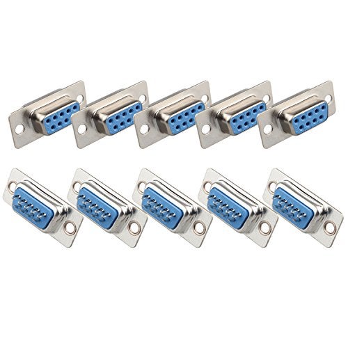 Futheda 10PCS Computer DB9 Female Connector Adapter Solder Type 9 Pin D-SUB Connectors PC Accessories - Image 1