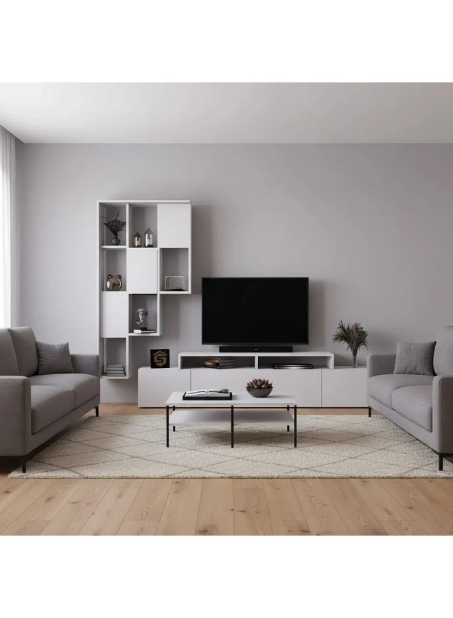 ستايلش هوم طاولة بلازما ابيض - TV42 - Image 2