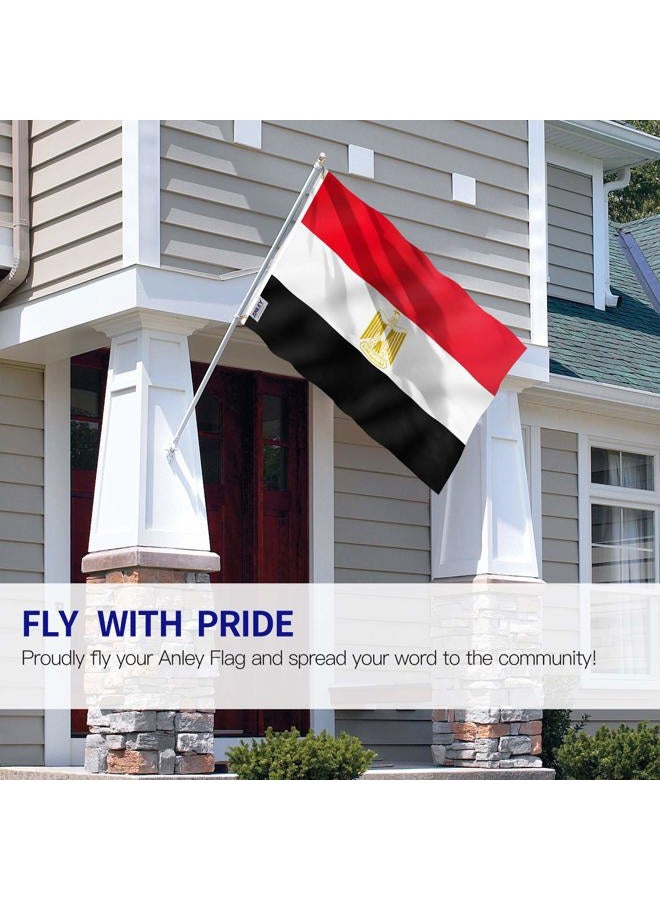 ANLEY Fly Breeze 3x5 Foot Egypt Flag - Vivid Color and UV Fade Resistant - Canvas Header and Double Stitched - Egyptian Flags Polyester with Brass Grommets 3 X 5 Ft - Image 2