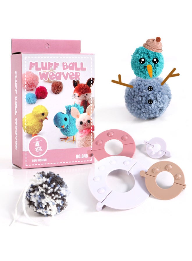 Hand Cylinder Wool Weaving Machine Knitting Machine DIY Creative Wool Hat Scarf Socks Accessories Wool Machine-Color:Threader  - Image 1