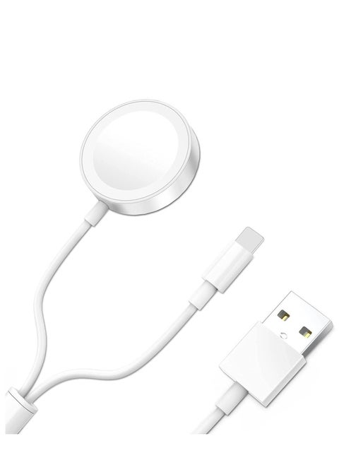 Compatible with Apple Watch Charging Cable Series 7 / 6 / SE / 5 / 4 / 3 / 2 / 1 All Series, Just Place it on and Charge, Convenient to Carry