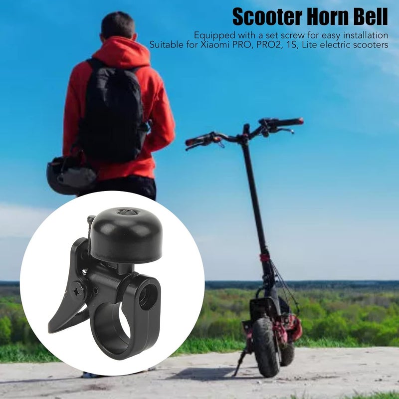 Ejoyous Electric Scooter Horn, Aluminium Alloy Loud Sound Scooter Bell for Pro PRO2 1S Lite, Black - Image 3