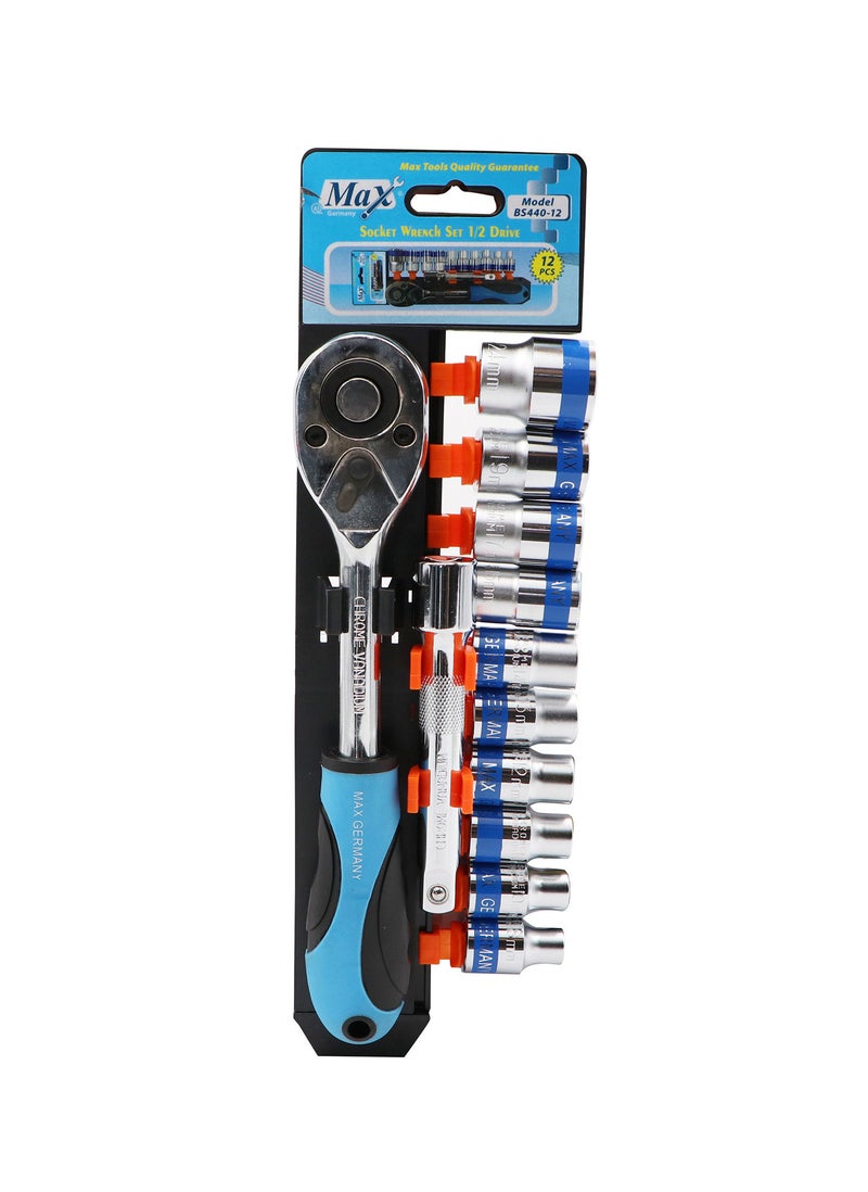 ماكس جيرماني طقم مفاتيح ربط من ماكس ألمانيا BS440-S12، 12 قطعة - Image 1