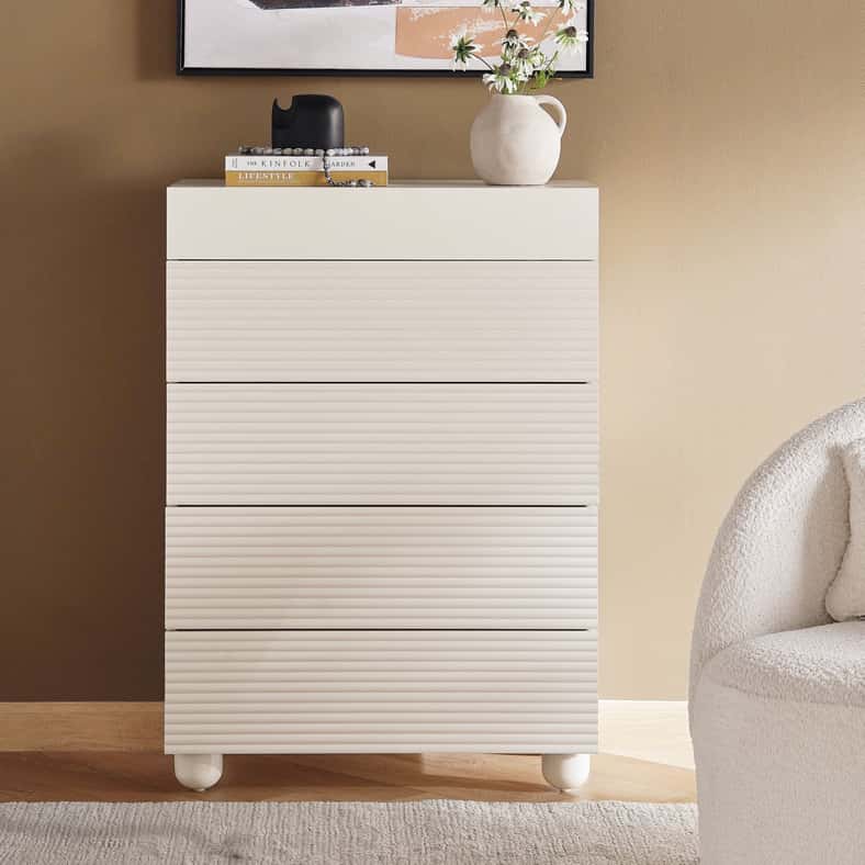 Pan Home HANIYA CHEST OF DRAWER - WHITE - Image 2