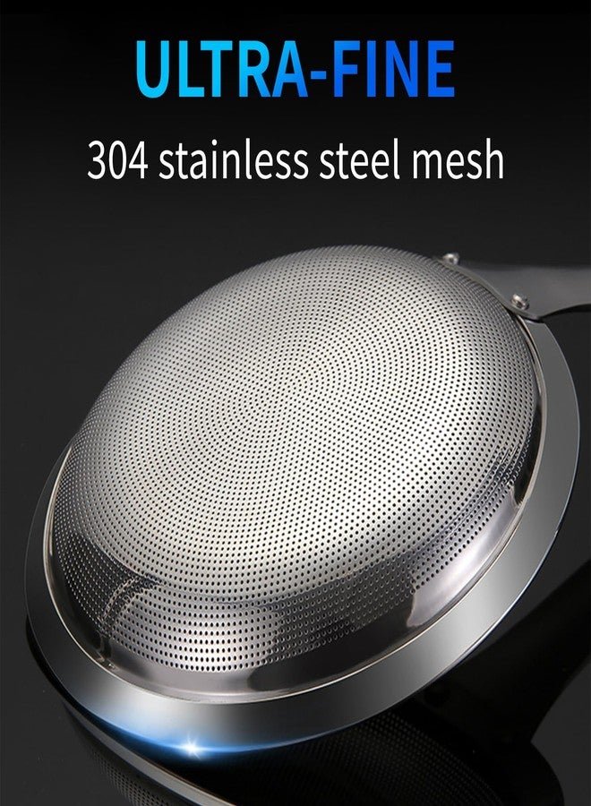 TBWHL Multi-functional Hot Pot Fat Skimmer Spoon - Stainless Steel Fine Mesh Food Strainer for Skimming Grease and Foam DIA 3.1" - Image 3