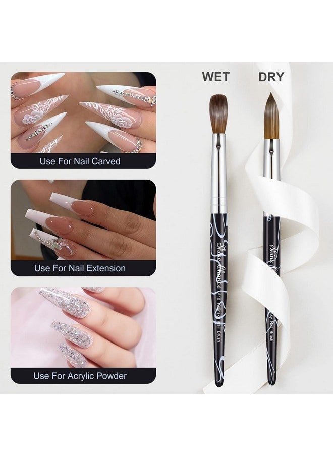 Acrylic Nail Art Brush Size 10 100% Pure Kolinsky Hair Oval Nail Brush For Acrylic Application Professional Nail Extension Manicure Tool Striping Nail Drawing Pen For Diy Home Salon - pzsku/ZC98E9A72EFAEB413A12CZ/45/_/1719248327/7be4cac8-e8e8-4655-8d04-f43b7751a711