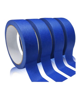 4 Rolls Premium Painters Tape, Blue Tape, Masking Tape, Paint Tape for Multi-Purpose, Painting, Painter's, DIY Crafts Arts (2.4cmx20m) Decoration Labeling No Residue, Easy Removal - pzsku/ZC98E9CA6323452011016Z/45/_/1740123937/32db774f-381a-41d3-9c99-e273badaf92e