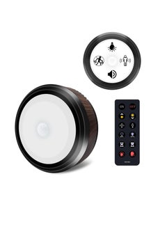 SYOSI Motion Sensor Security Lights, Puck Lights with Remote Control, Lighting for Kitchen, Rechargeable Bedroom, Sairs, Hallway, Indoor Wall with Alarm Noise Maker Function(3 Modes Upgraded Version) ﻿ ﻿  - Image 1