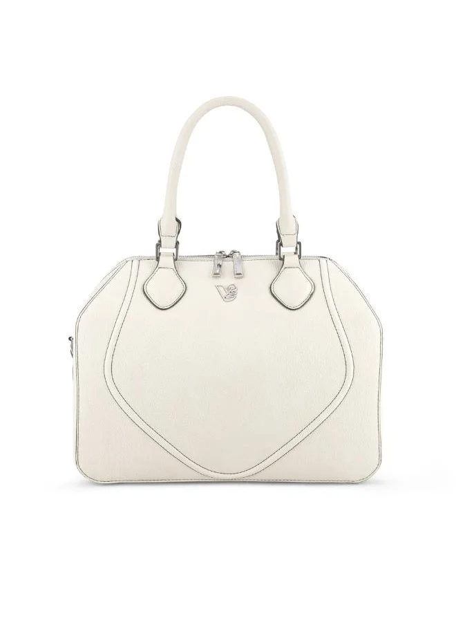 فيجانولوجي Gemma Tote Bag in White Made from 17 Recycled Bottles