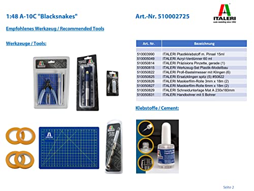 Italeri 2725S A-10C Blacksnakes Model Aircraft 1: 48 - Image 3