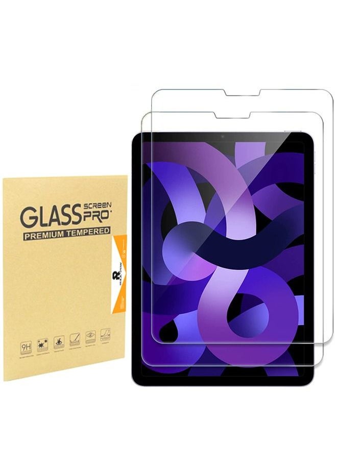 Rock Pow 2 Pack iPad Pro 12.9 Screen Protector 2022 2021 2020 2018, Tempered Glass Screen Film Guard Screen Protector for iPad Pro 12.9 6th 2022/ 5th 2021/ 4th Gen 2020/ 3rd Gen 2018 Clear  - Image 1