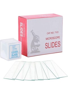 Hepak Kimya Microscope Slide Cover Set - 50 Pieces Slides and 100 Pieces Coverslips 