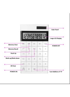 12 Digit Solar Powered Desktop Calculator Slim Design White - pzsku/ZC98EE0EC0B4B5D185673Z/45/_/1725791294/eb87e1c9-5160-4e6f-9a46-4a9c70807bab