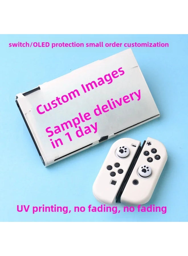 general Red Stamp Customized Nintendo Switch Oled Console Protection Case Storage Bag Base Ns Protection Shell-Product Color:OLED/NS Black Clutch-Model:OLED White Crazy Mario Case - Image 2