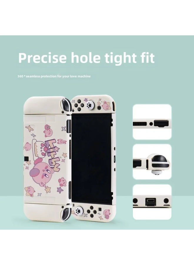 general Red Stamp Customized Nintendo Switch Oled Console Protection Case Storage Bag Base Ns Protection Shell-Product Color:OLED/NS Black Clutch-Model:OLED White Crazy Mario Case - Image 3