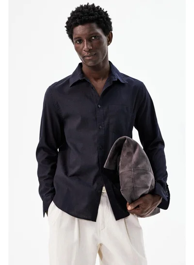 H&M Regular Fit Linen-blend shirt