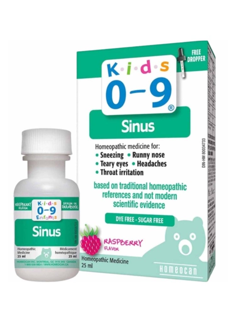 Homeocan Kids 0-9 Sinus Oral Medicine For Child's Sinuses 25ml  - Image 3
