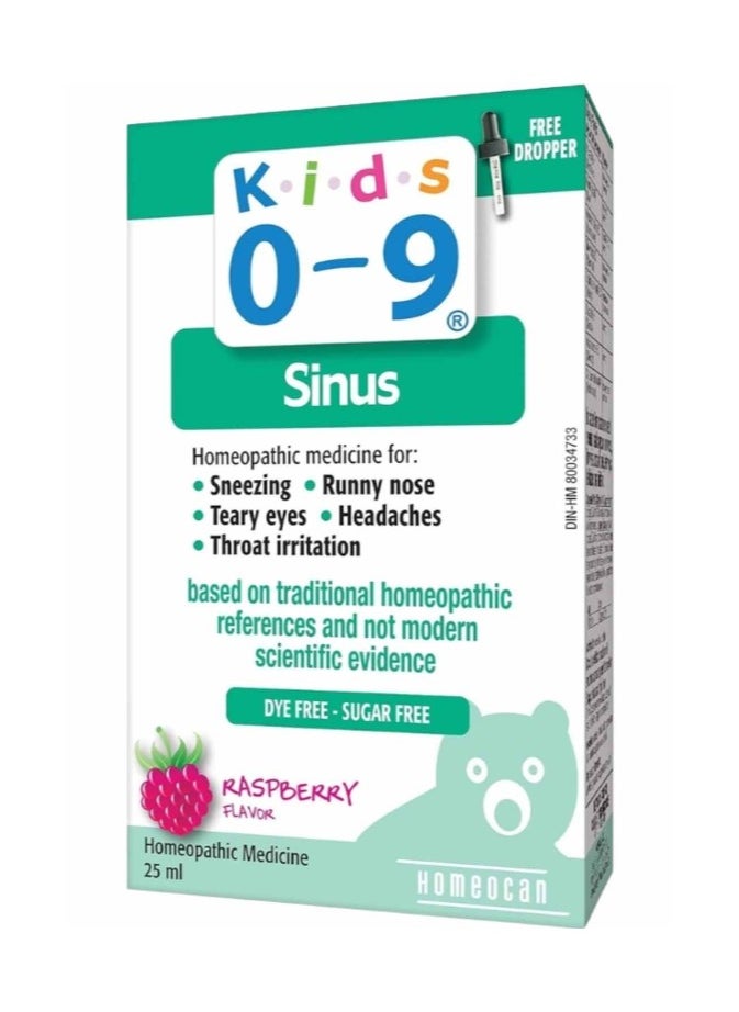 Homeocan Kids 0-9 Sinus Oral Medicine For Child's Sinuses 25ml  - Image 4